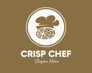 Brown Pizza Chef logo design