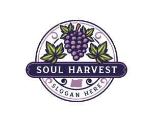 Grape Fruit Oregon logo design