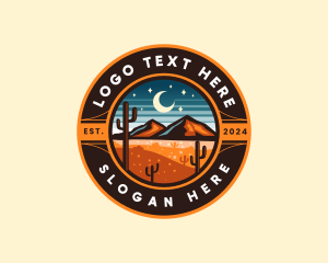 Camping - Outdoor Desert Adventure logo design
