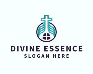 Sacred - Cross Ministry Church logo design