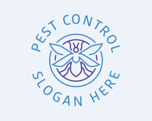 Insect Wing Emblem logo design