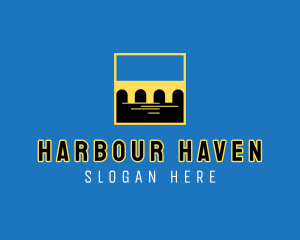 Harbour - Bridge Port River logo design