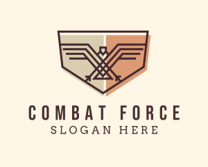 Military Eagle Shield Logo