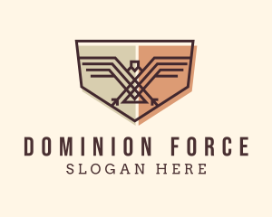 Military Eagle Shield logo design