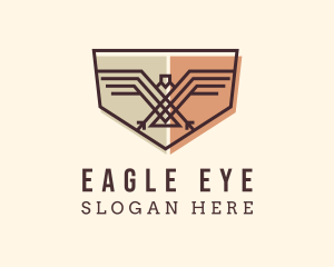 Military Eagle Shield logo design