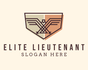 Lieutenant - Military Eagle Shield logo design