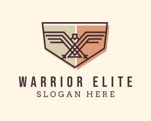 Military Eagle Shield logo design