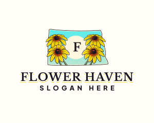 North Dakota Flower logo design