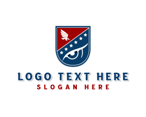 Usa - Eagle Eye Crest logo design