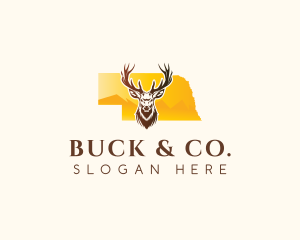 Nebraska Wild Deer logo design