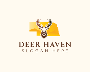 Nebraska Wild Deer logo design