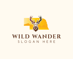 Nebraska Wild Deer logo design