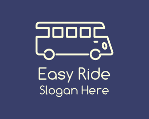 Commute - Bus Transportation Service logo design