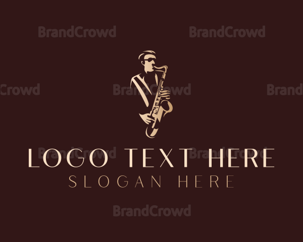 Saxophone Jazz Musician Logo