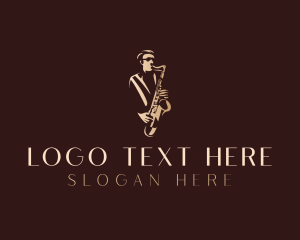 Saxophone Jazz Musician logo design