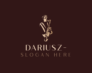 Saxophone Jazz Musician Logo