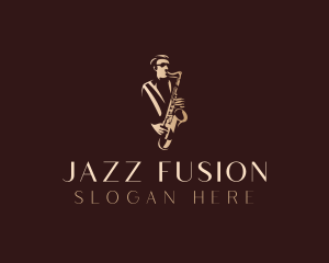 Jazz - Saxophone Jazz Musician logo design