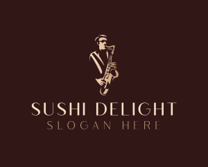 Saxophone Jazz Musician logo design