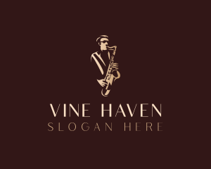 Saxophone Jazz Musician logo design