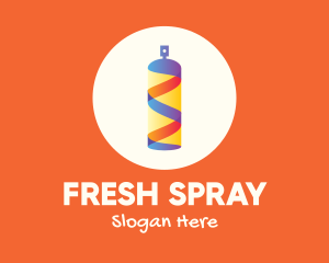 Multicolor Graffiti Spray Paint logo design