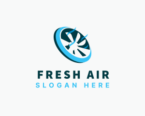 Fan Ventilation Propeller logo design