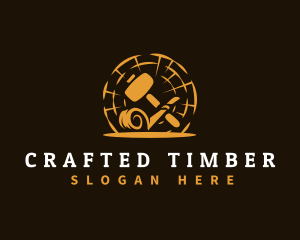 Woodwork - Woodwork Mallet Chisel logo design