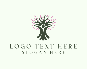 Community - Wellness Human Tree logo design