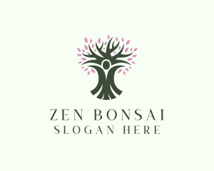 Wellness Human Tree logo design