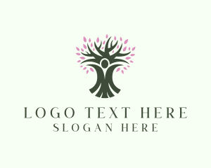 Landscaping - Wellness Human Tree logo design