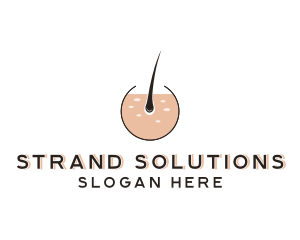 Strand - Skin Hair Follicle logo design