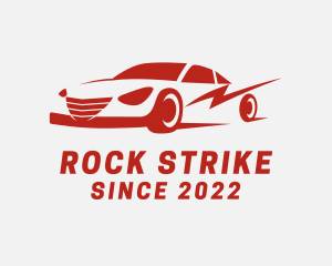 Thunder Strike Race Car logo design