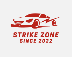 Thunder Strike Race Car logo design