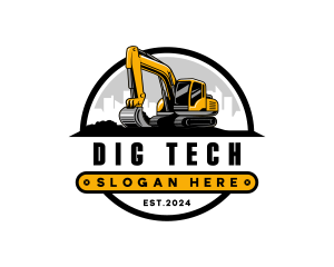 Industrial Excavator Demolition logo design