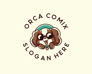 Dog Puppy Sunglasses Logo