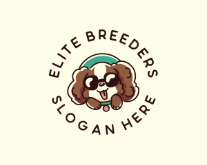 Dog Puppy Sunglasses logo design