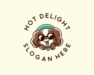 Dog Puppy Sunglasses logo design