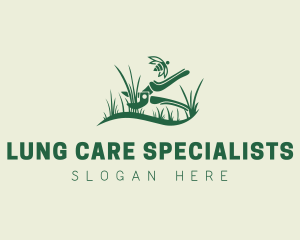 Lawn Care Grass Pruners logo design