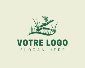 Grass - Lawn Care Grass Pruners logo design