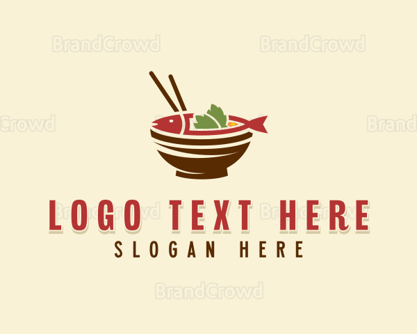 Fish Dining Cuisine Logo