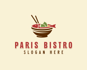 Fish Dining Cuisine logo design