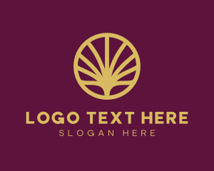 Fashion Accessories - Luxury Shell Fan logo design
