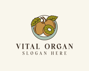 Organic Kiwi Fruit logo design