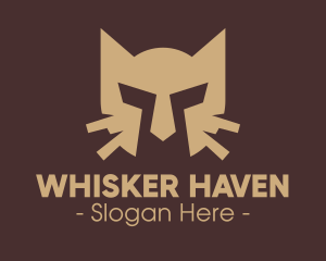 Cat Whiskers Helmet  logo design