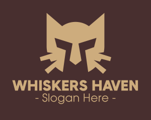 Cat Whiskers Helmet  logo design