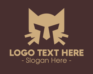 Spartan - Cat Whiskers Helmet logo design