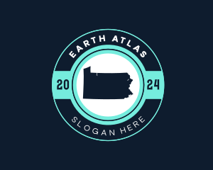 Geography - Pennsylvania State Map logo design