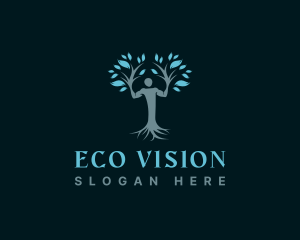 Eco Human Tree logo design