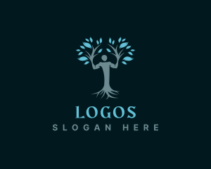 Horticulture - Eco Human Tree logo design