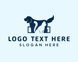 Silhouette - Dog Cat Veterinary logo design