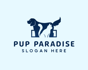 Dog Cat Veterinary logo design